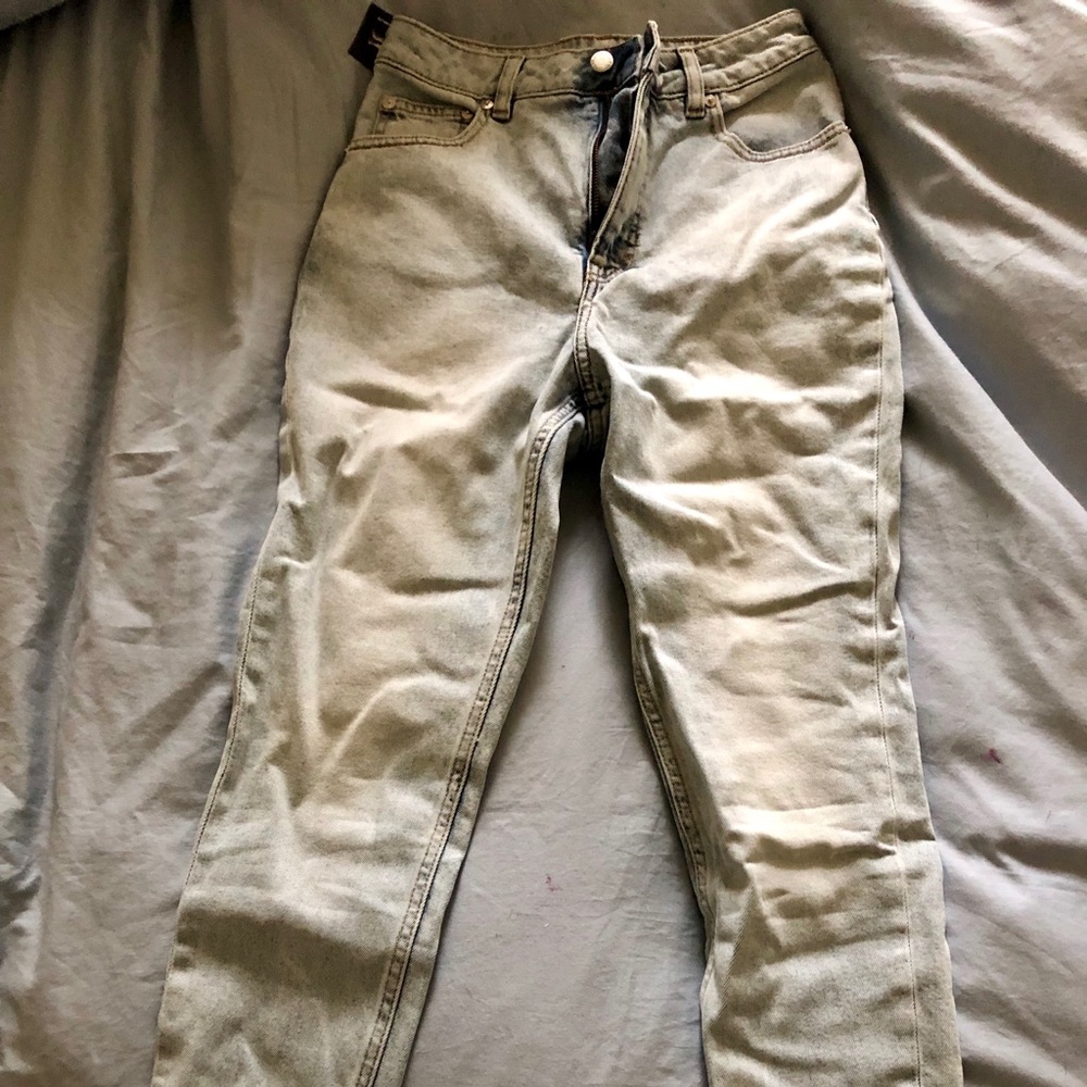 high waisted, never worn jeans